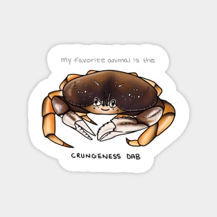 Crungeness Dab/Dungeness Crab Magnet