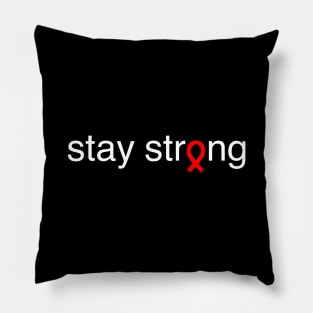 Support Aids Awareness Pillow