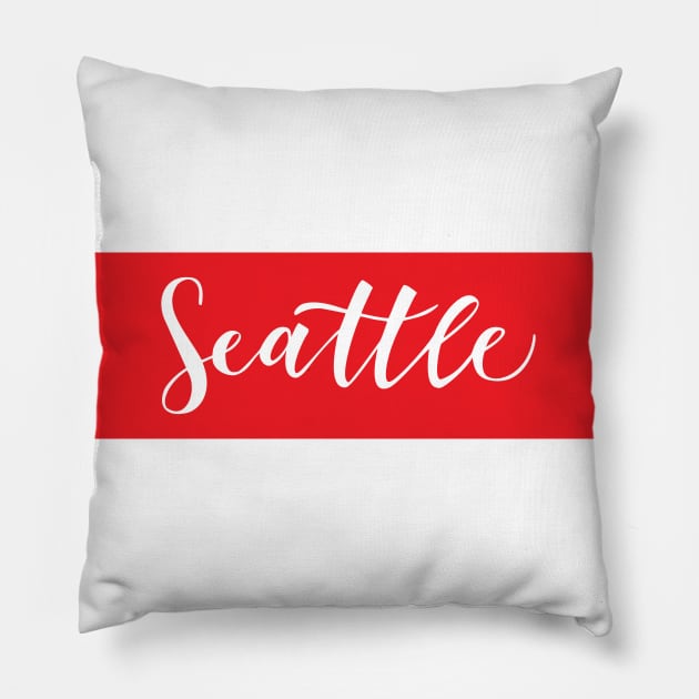 Seattle Pillow by ProjectX23Red