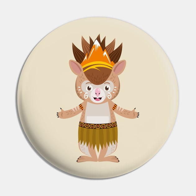 Maskot PON PAPUA 2021 Kangpho Pin by PONPAPUA2021