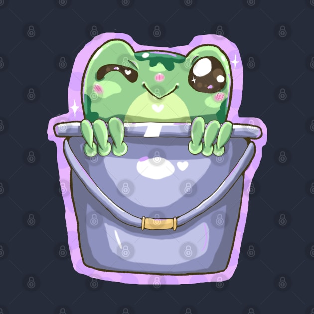 Froggy in a bucket (pocket design) by SirKryptic