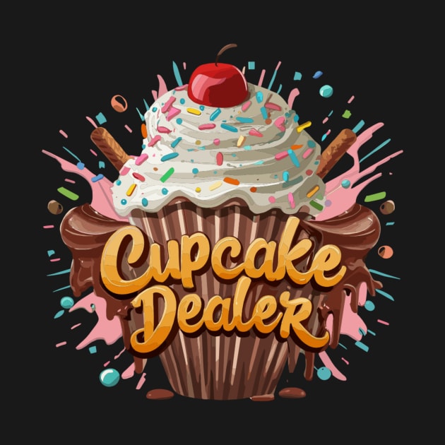 Cupcake Dealer Baker Cool Baking Lovers Men Women Kids Funny by AimArtStudio