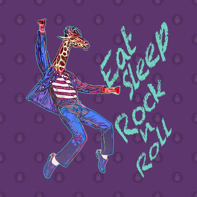 Rock and roll giraffe king by LastViewGallery