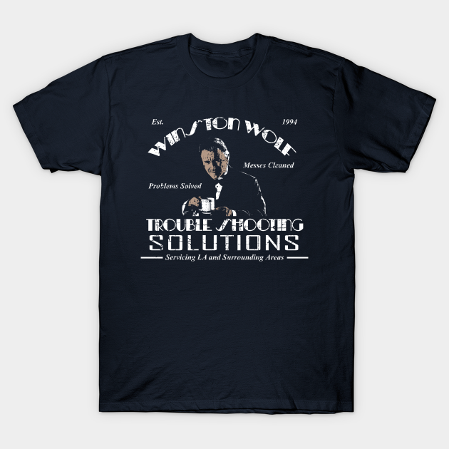 Winston Wolf, distressed - Quentin Tarantino - T-Shirt