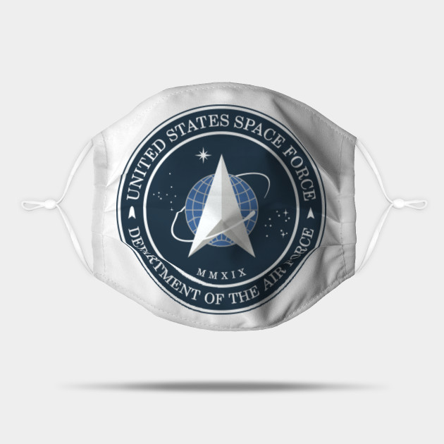 Us Space Force Us Space Force Logo Mask Teepublic
