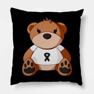 Melanoma Awareness Teddy Bear Pillow