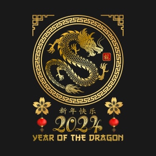 Golden Year Of The Dragon 2024 - Chinese New year Dragon 2024 T-Shirt