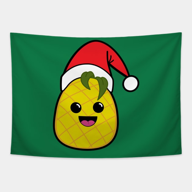 Christmas Pineapple Tapestry by CraftyNinja