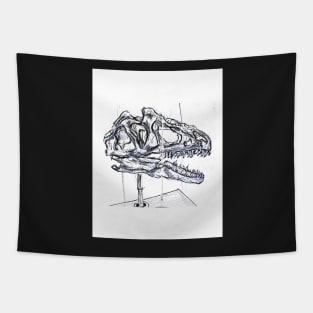 T Rex Skull Tapestry