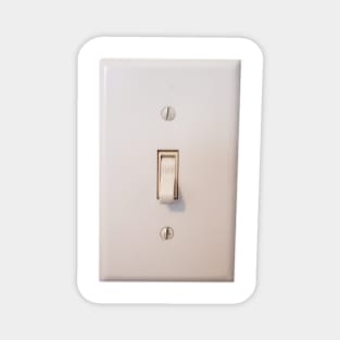 Photograph of Light Switch Turned Off Magnet