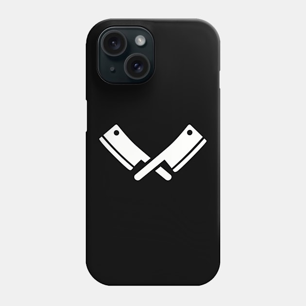 Butcher cleavers Phone Case by Designzz