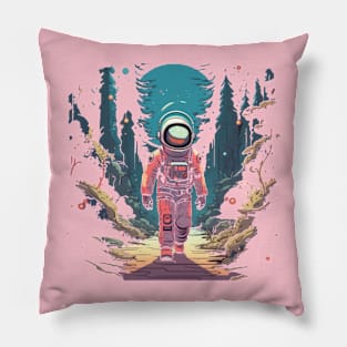 Walking Worlds Pillow