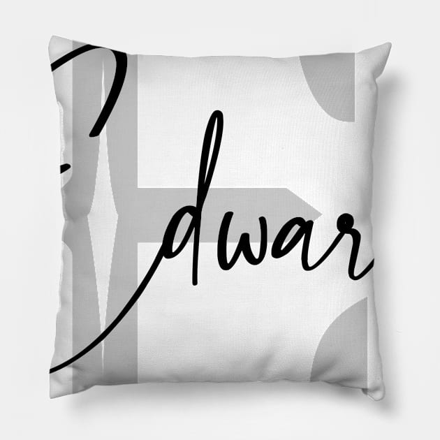 Edwards Second Name, Edwards Family Name, Edwards Middle Name Pillow by Huosani