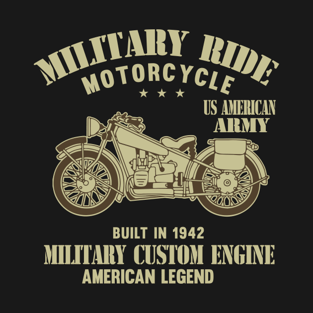 "Military Ride" by KSRA Tee Store