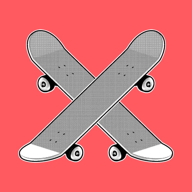 Skateboards Crossed by AKdesign