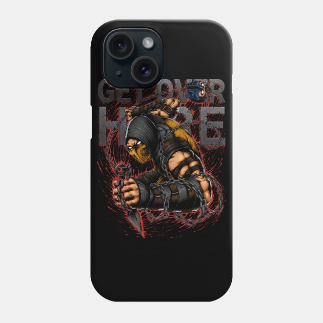 Scorpion - GET OVER HERE Phone Case by d.legoshin.art