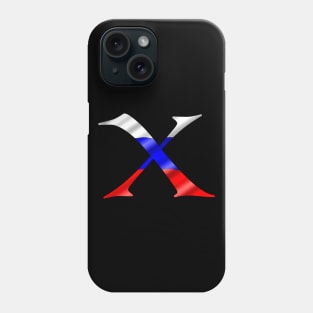 Russia flag X Phone Case