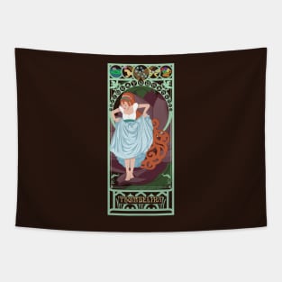 Thumbelina - art nouveau Tapestry