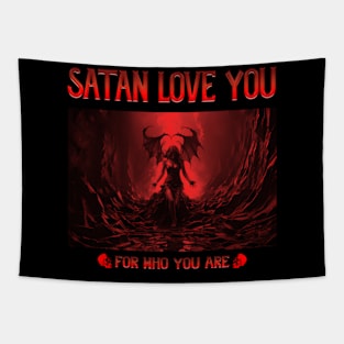 Satan Loves You Tapestry