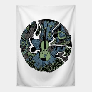 Mellow Cool Circle of Music Tapestry