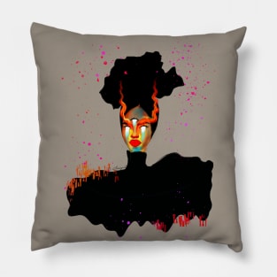 Burning in flames Pillow