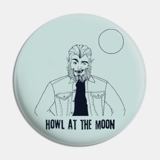 Howl At Thea Moon Pin