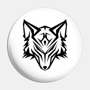 Wolf Head- Lines Pin