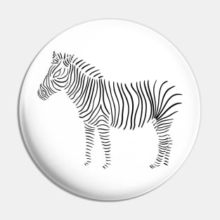 Mono zebra Pin