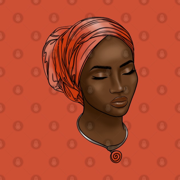 Beautiful african girl by Kuchinska design