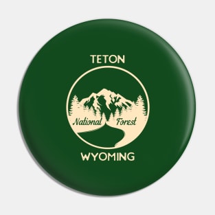 Teton National Forest Wyoming Pin