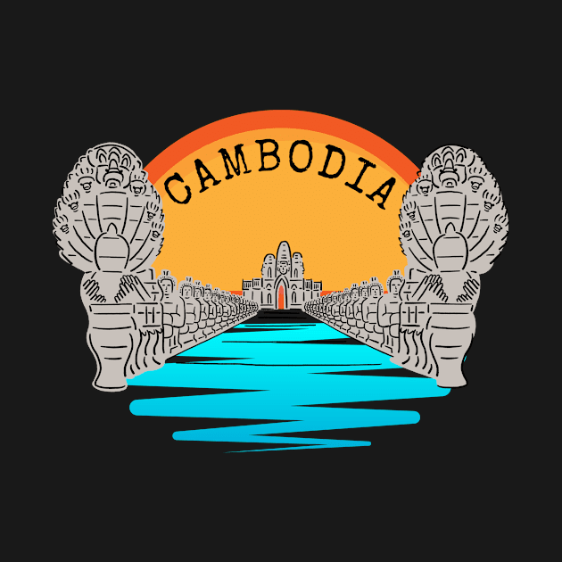 Angkor Thom Majesty: Cambodia's Ancient Wonder -- Sunset Edition V1 by CuteBotss