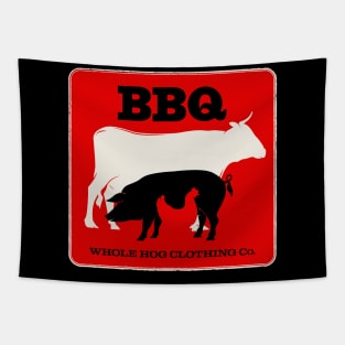 Cow, Pig & Chicken BBQ Tapestry