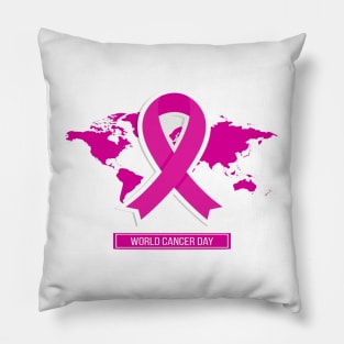 In October We Wear Pink Breast Cancer Awareness Survivor Pillow