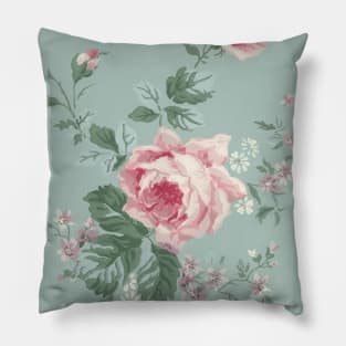 French Shabby Chic Vintage Roses Pillow
