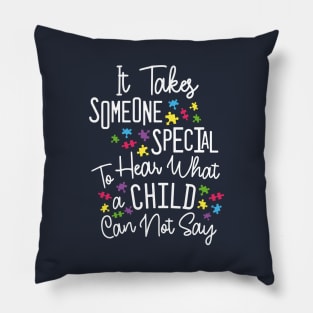 Autism Teacher Mom Pillow