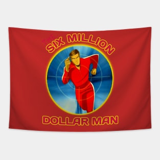 Six million dollar man t-shirt Tapestry