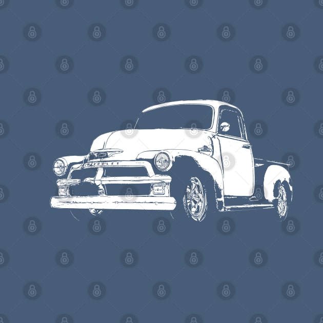 1954 Chevy 3100 - stylized 2 by mal_photography