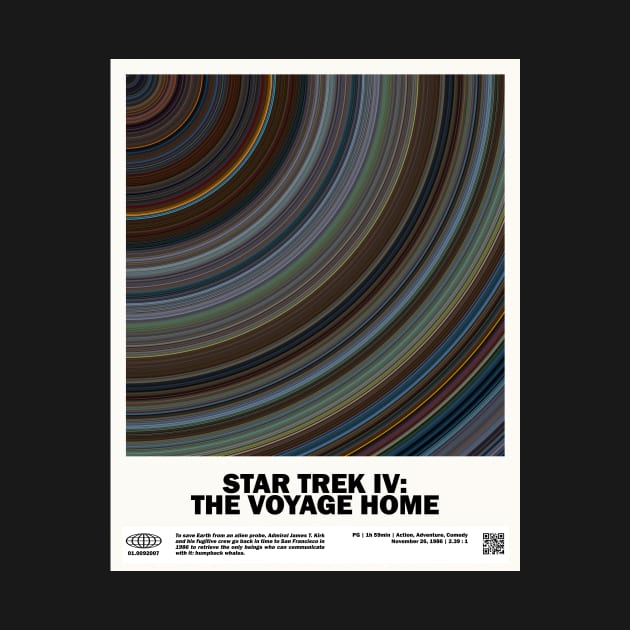 minimal_Star T.rek IV - The Voyage Home Abstract Circular Art Movie by silver-light