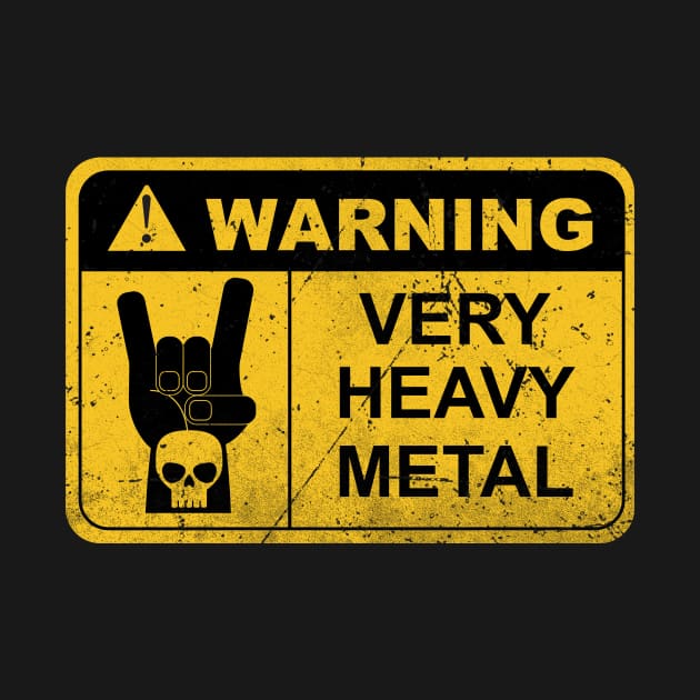 Warning: Very Heavy Metal by Nik Afia designs