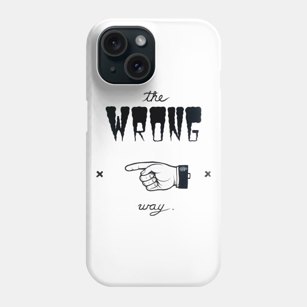 Wrong Way Phone Case by Peter Ricq