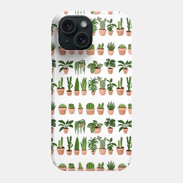 Succulents Pattern Phone Case by oixxoart