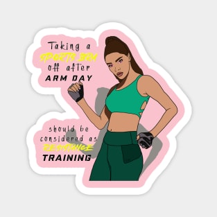 Resistance Training Funny Magnet