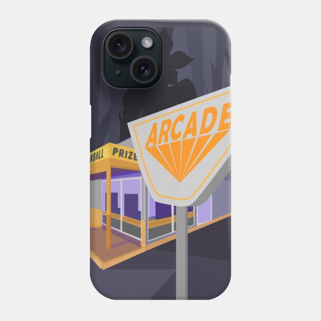Stranger Things Arcade Phone Case by artsbyal