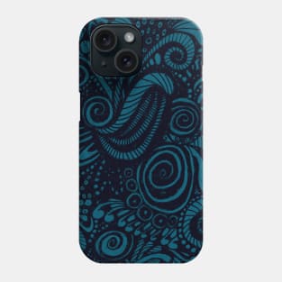 Prussian Blue Chaos Phone Case