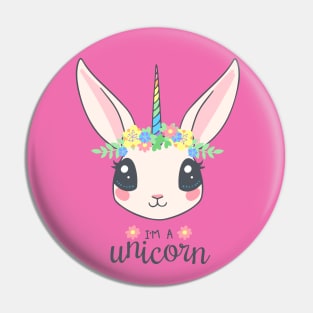 Rabbit Unicorn Pin