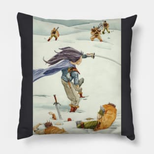 Winter Warrior in Snow Pillow