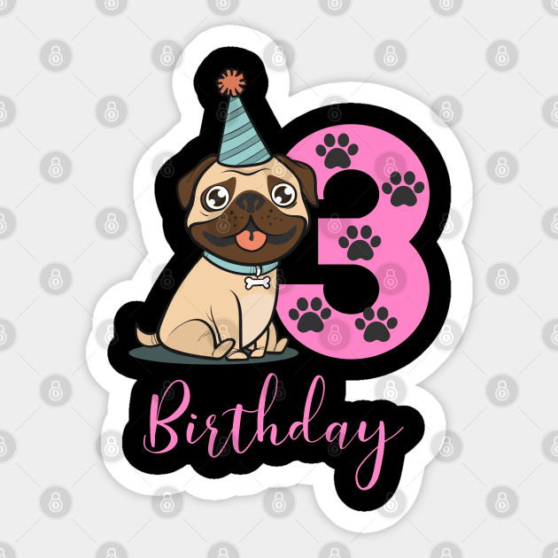pug birthday shirt