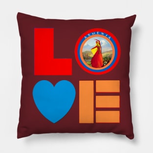 I Love Armenia Pillow