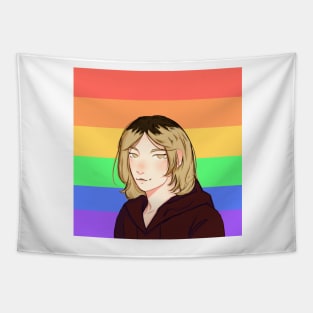 Kenma w/ Pride Flag Tapestry