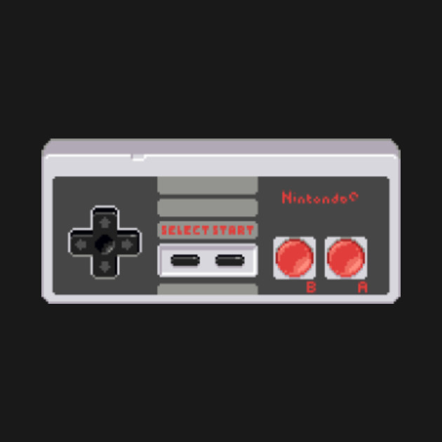 Pixel Art NES Controller - Nintendo - T-Shirt | TeePublic